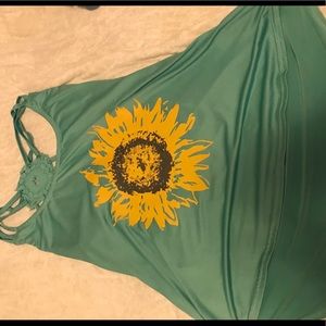 Sunflower tank top